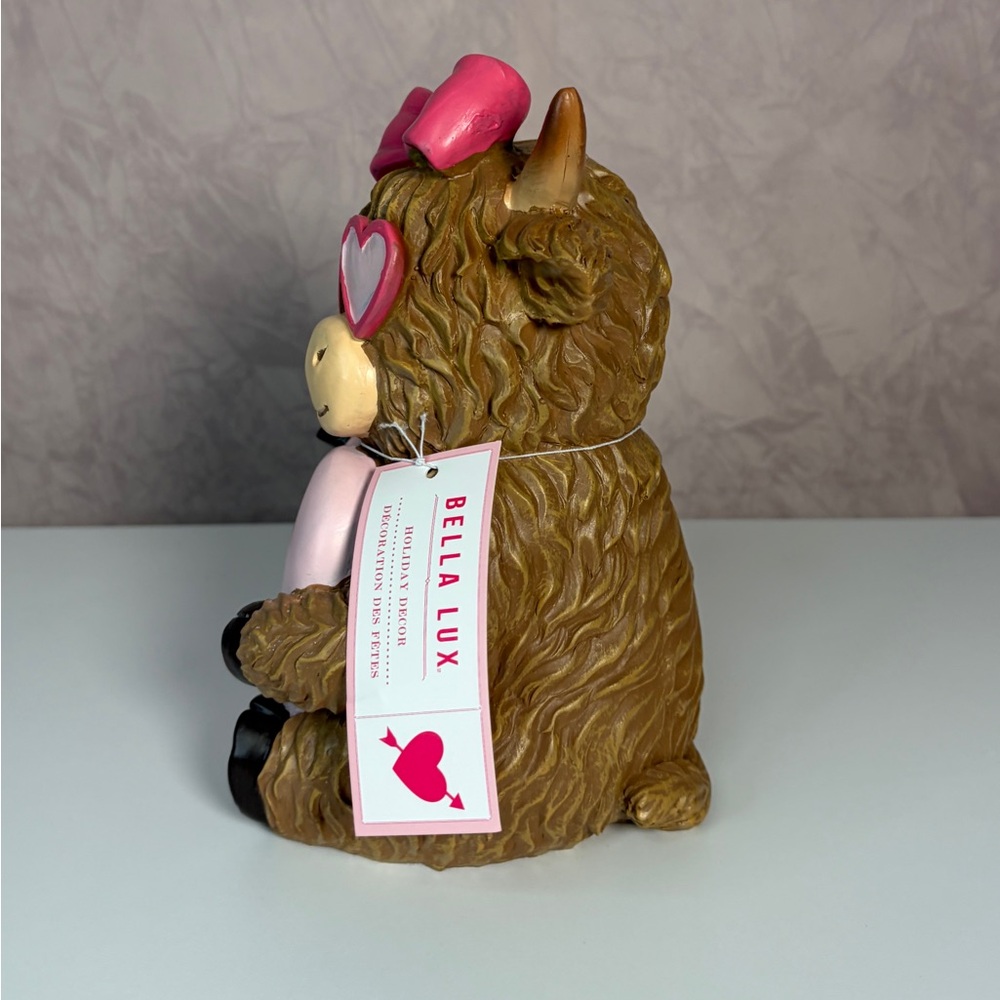 Bella Luxx Cow with Pink Heart Glasses “I Love Moo” - Picture 2 of 6